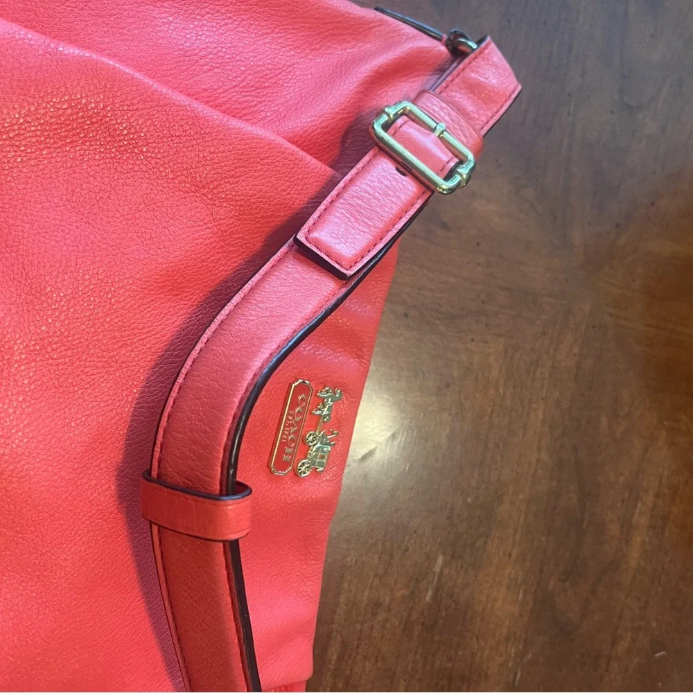Coach Vibrant Papaya Hobo Bag